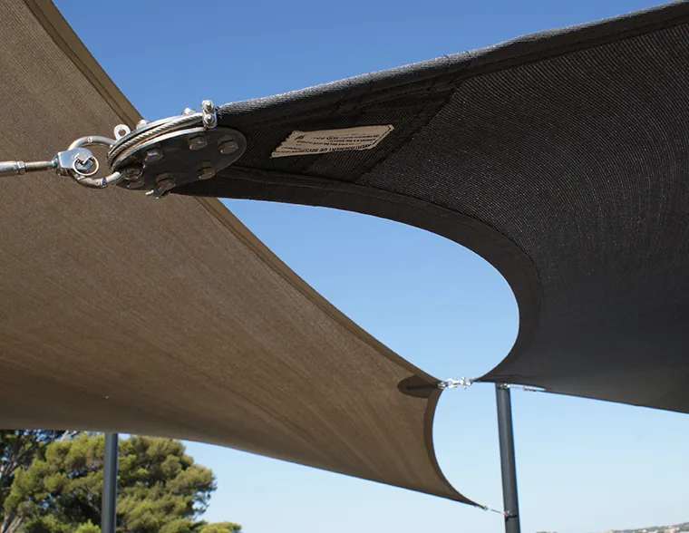 Voile d’ombrage sur mesure 