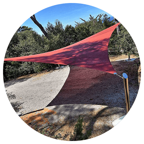 Voile d’ombrage sur mesure