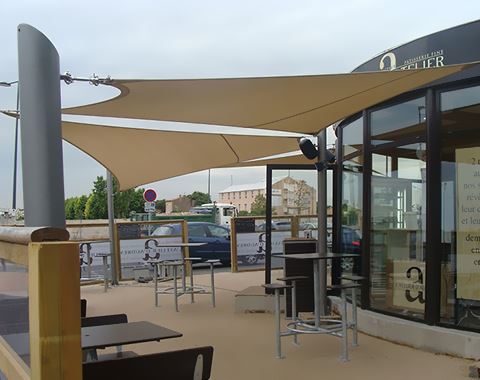 voile d'ombrage pour restaurant