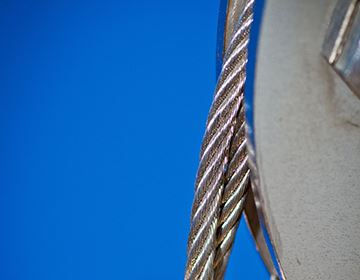 cable pour voile d'ombrage