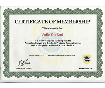 certficat of membership