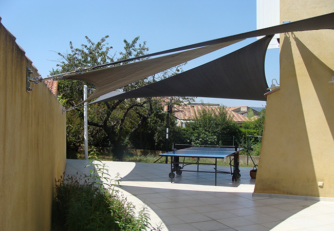 Buy Your Shade Sail Online From The Best French Shade Sail Professionals Shipping Worldwide Premium Materials And Hardware Used