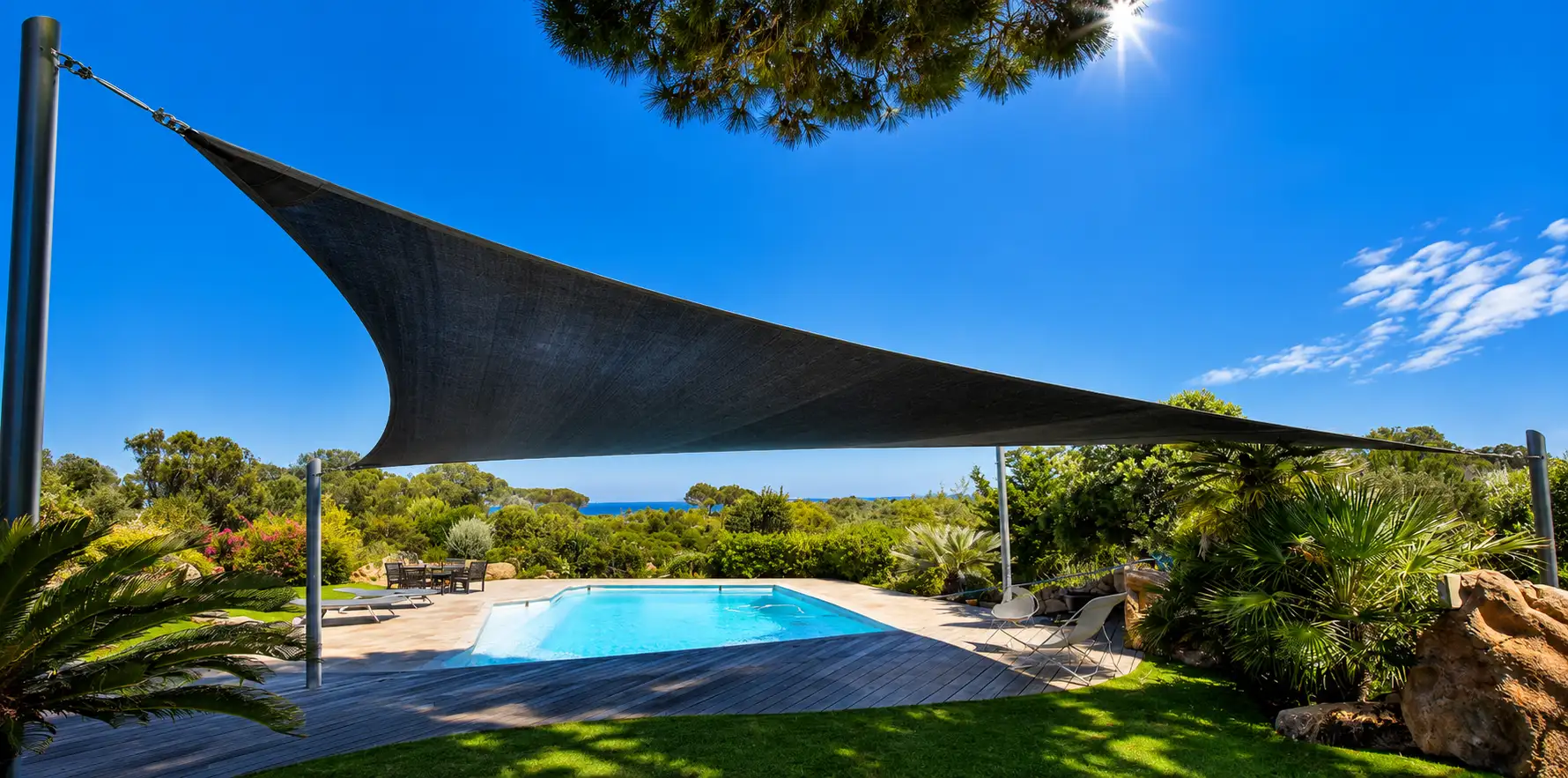 Voile d’ombrage sur mesure — Voile du Sud